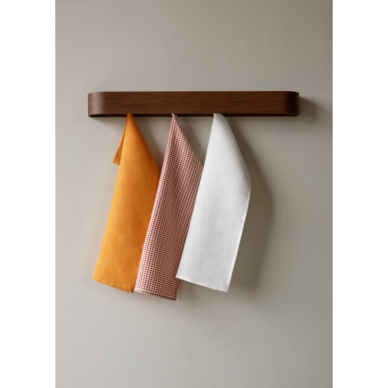 Epoch 8 - Hook Wall Mounted Coat Rack, Dark Stanted Oak