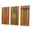 «Old Carved Wooden Door V», 3 pièces sur toile-2043184313-2043184316
