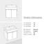 Ensemble de meuble-lavabo simple mural 24 po Evridiki