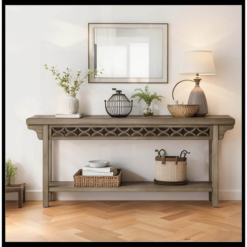 Farmhouse Console Table, Brown