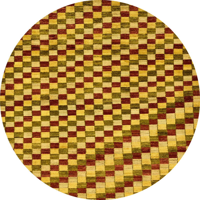Tapis abstrait moderne 67, Rond 3 pi