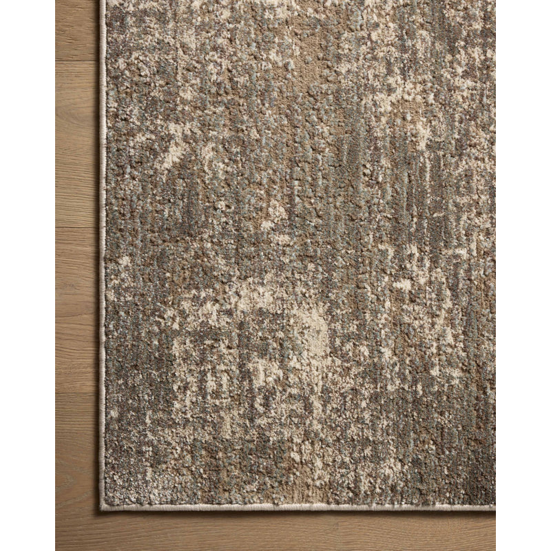 17 Stories Manoliu Granite / Natural Area Rug, Rectangle 6'3" x 9'2"