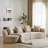 Hession 126" Modern Compression Curved Sectional Sofa-756296434