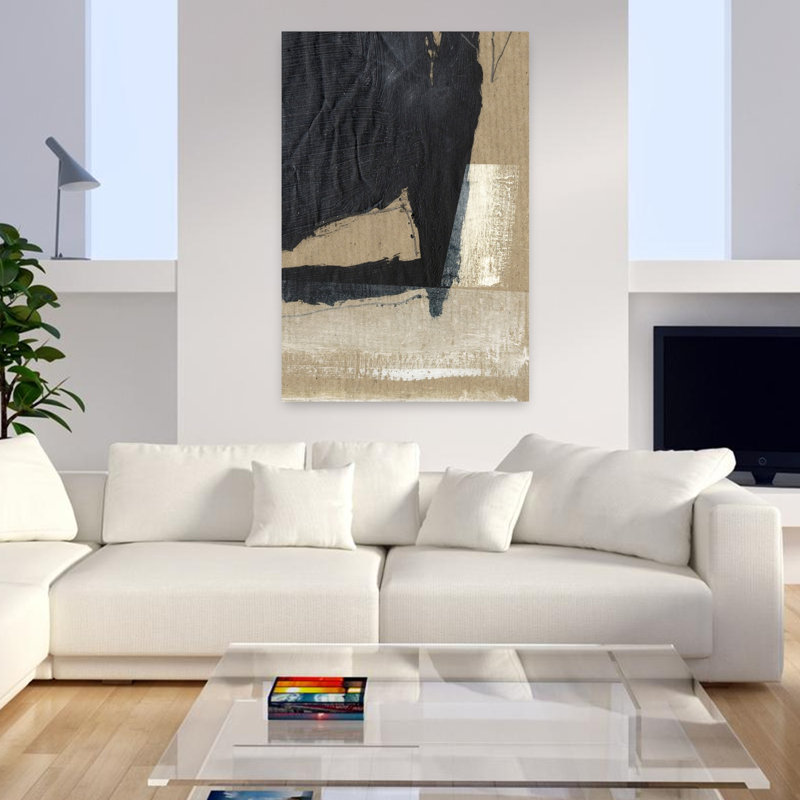 Art contemporain contemporain abstrait, H 48 po x l 32 po