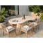 Garden Dining Table SPOLETO 200 cm 110 cm Beige