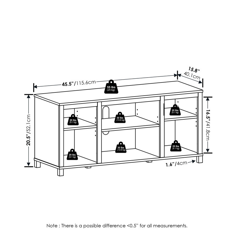 Rettman TV Stand for TVs up to 55"
