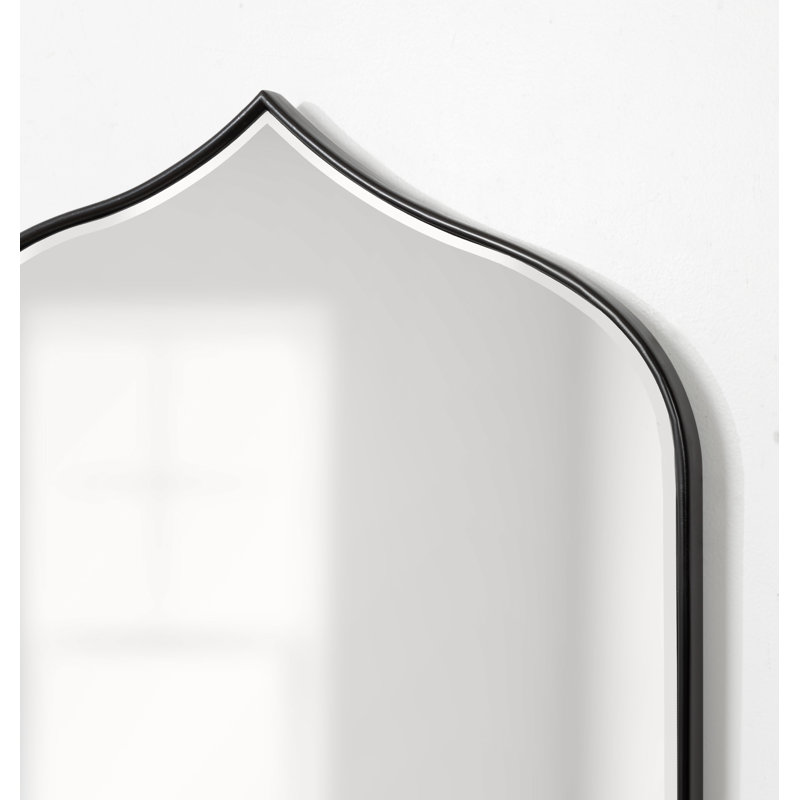 Tyla Modern Framed Accent Wall Mirror, Black