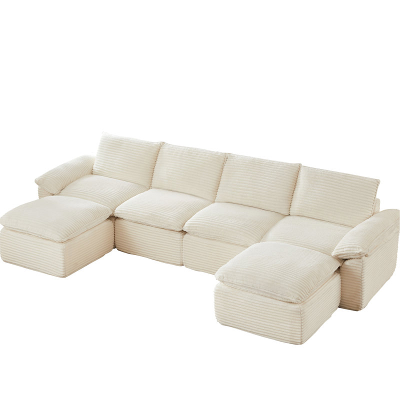 Modern Corduroy Cloud Sofa