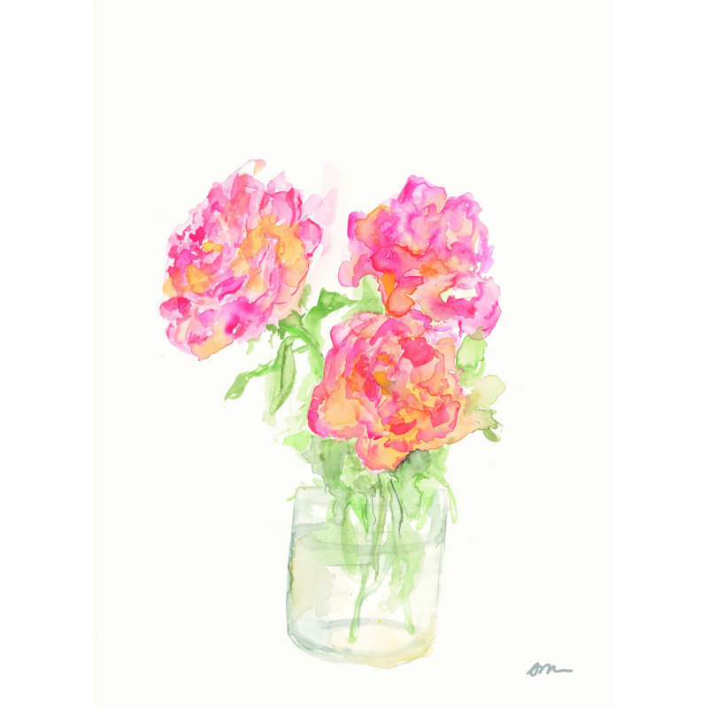 Amy Roses par Jessica Mingo - reproduction d'art sur toile tendue, H 24 po x l 18 po