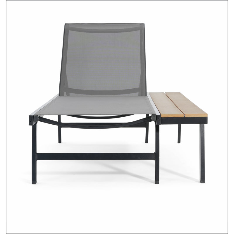 CHAISE WATERLOO CHAISE AVEC TABLE LATÉRALE EN BOIS FIXE