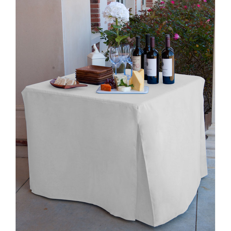 Tablevogue 34-Inch Square Table Cover, White