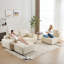Modular Customizable Corduroy Sofa - Pet-friendly Memory Foam Couch, No-assembly Multi-room Seater