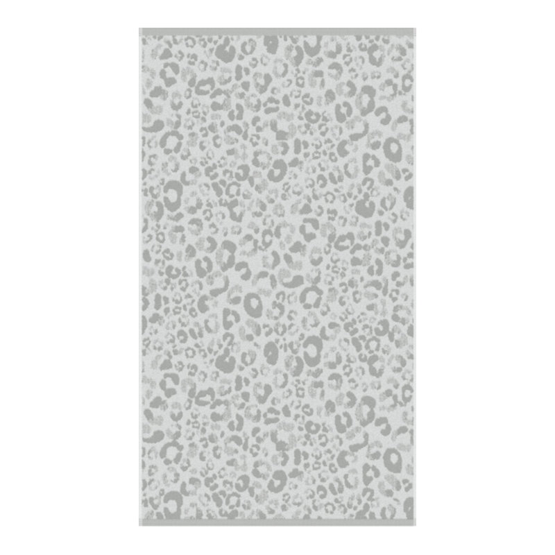 Midweight Jacquard Hand Towel, Grey