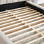 Structure de lit rembourrée avec tissu épais-1415883070