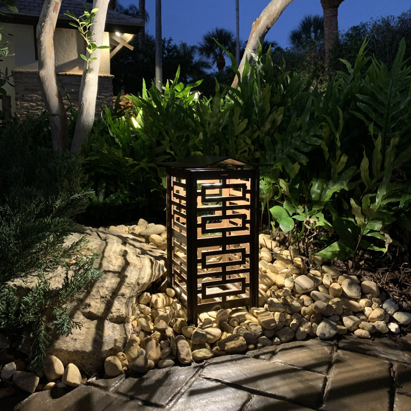 Low Voltage Integrated LED Metal Pathway Light, Black