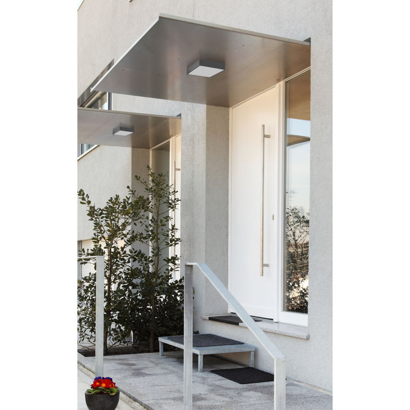 LED Outdoor Armed Sconce, 24cm H x 71cm W x 24cm D