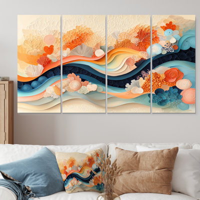 Copen - Coral Wall Art - Modern Wall Art Canvas