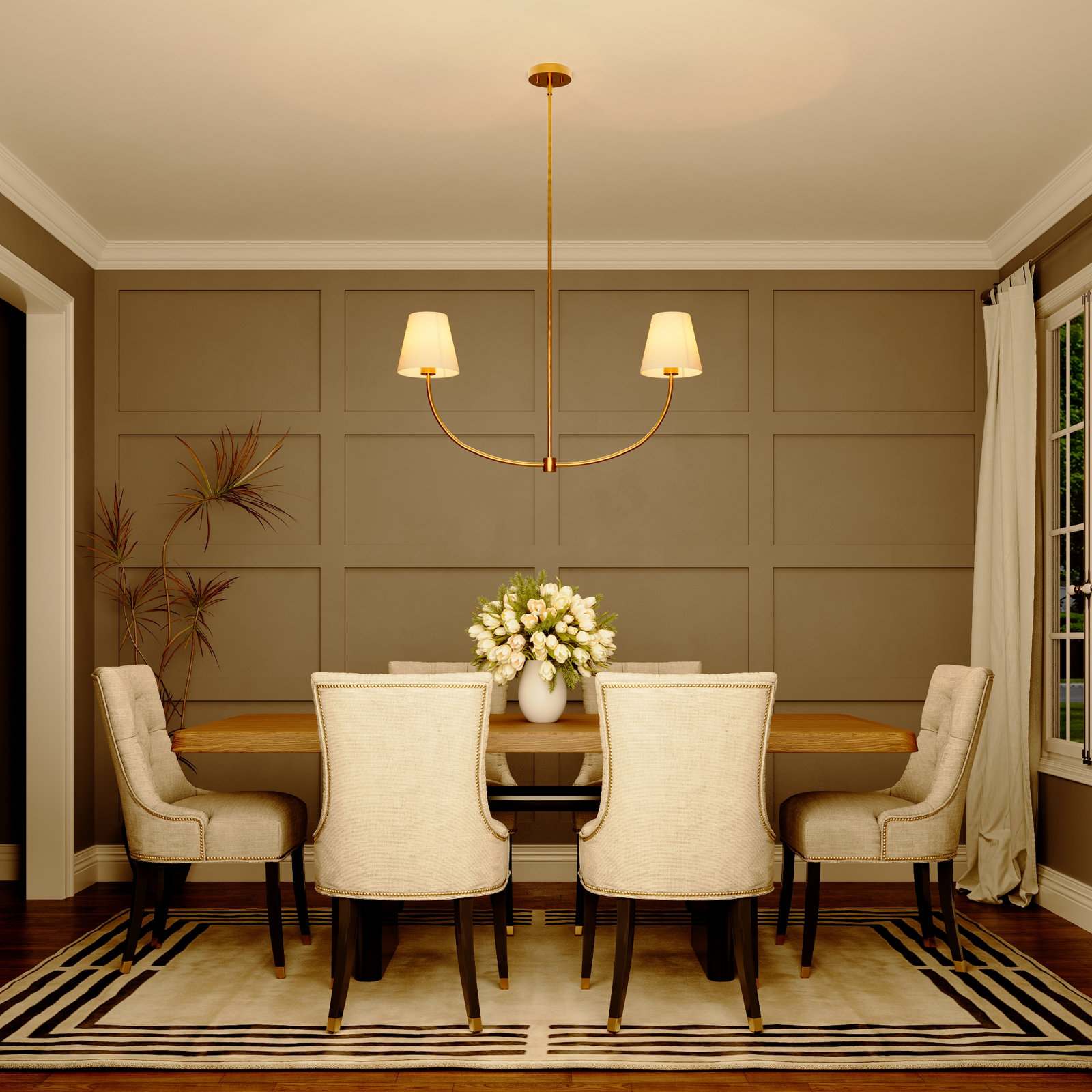 Beacon 2-Light Chandelier