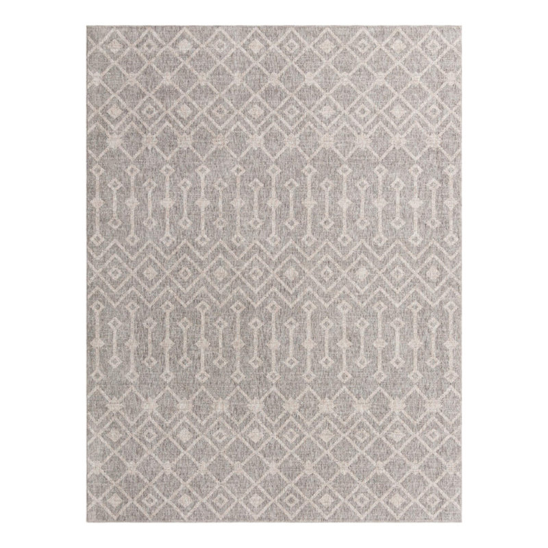 Barnkine Geometric Indoor Rug, Rectangle 7'10" x 10'