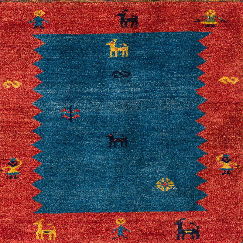 Abstract Indoor Rug, Square 6'