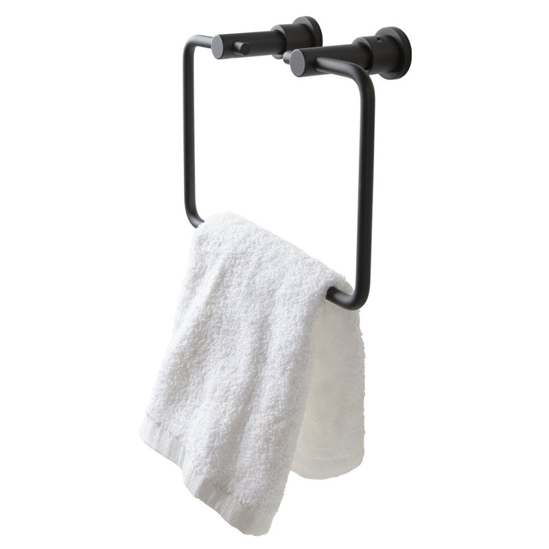 Minimal Towel Ring, Matte Black