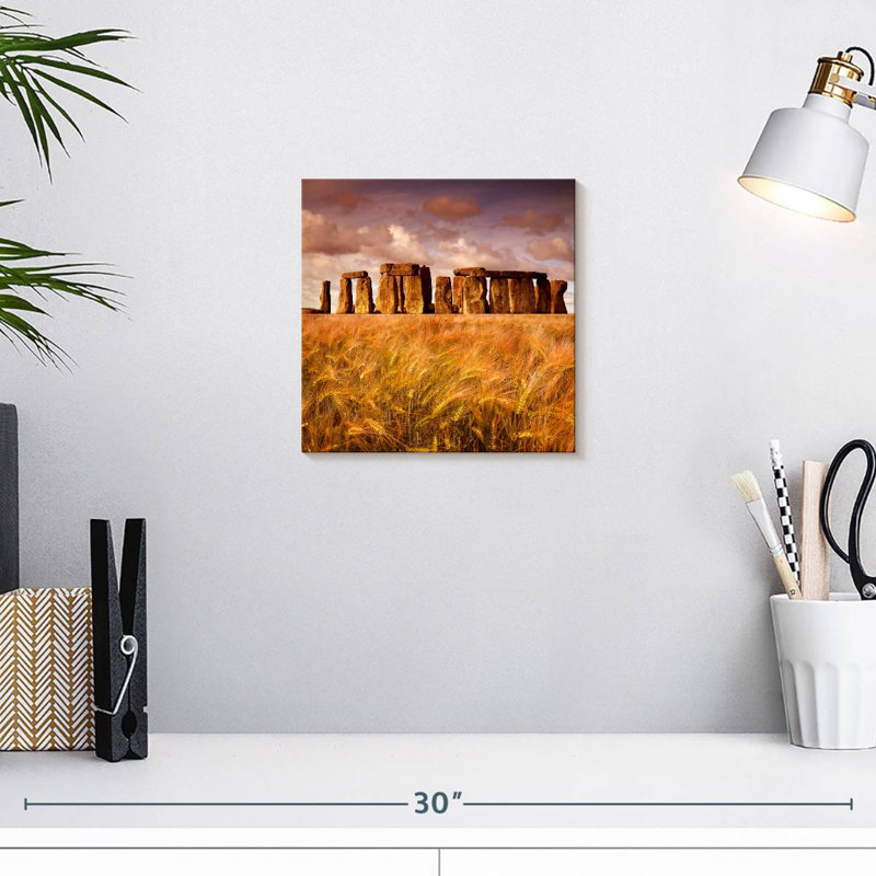 Keiri Wheat Field By The Stonehenge, 10'' H x 10'' W
