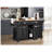 Durable Kitchen Island With Rubber Wood Countertop, Spacious Storage, And 5-Wheel Mobility For Enhanced Cooking Convenience.-649148250