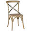 Chaise d'appoint à dossier en croix Deason-1234338128