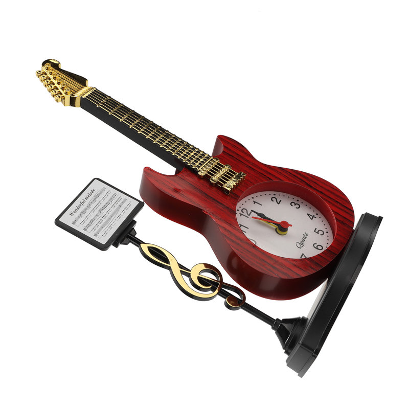 Réveil violon - Apparence unique et innovante - Décoration de bureau/salon - Cadeau idéal - 2167B (hauteur 24 cm)