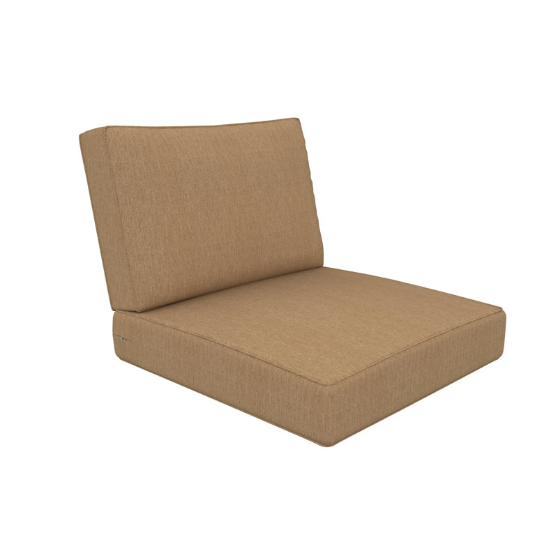 Donnely Sunbrella® Outdoor Deep Seating Louge Chair Cushion, 24" W x 24" D, Sunbrella® Heather Beige