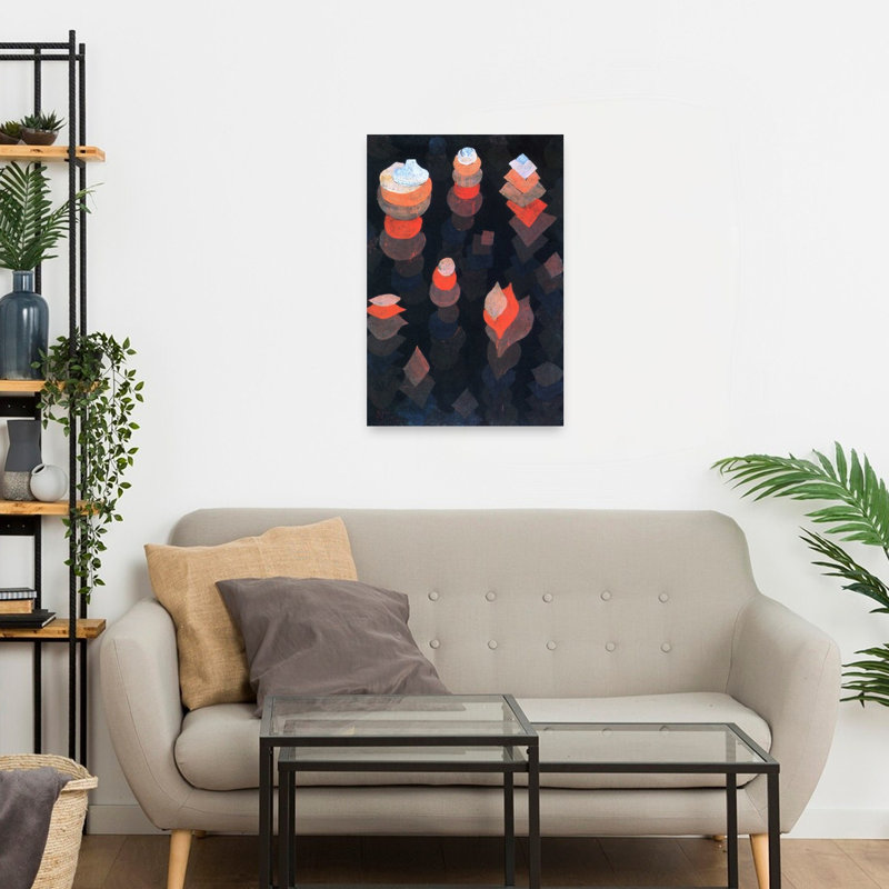 «Croissant de la nuit», reproduction d'art mural classique contemporain abstrait, H 24 po x l 16 po