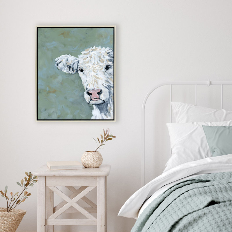Peekaboo Cow Canvas