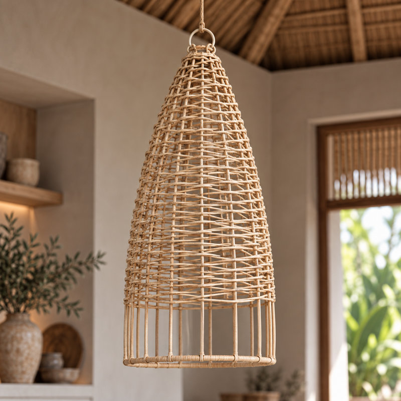 Aizen Handwoven Rattan Pendant Light Shade