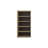 Zina 5-Shelf Reversible Etagere Bookcase with Open Storage in English Knotty Oak Veneer