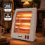 GEEPAS Halogen Quartz Portable Heater | 400W & 800W Dual Heat Settings | Compact Lightweight Electric Space Heater with Carry Handle | Fast, Quiet & Energy Efficient | Ideal for Small Rooms, Offices, Caravans & Holiday Homes-124360594-124360597