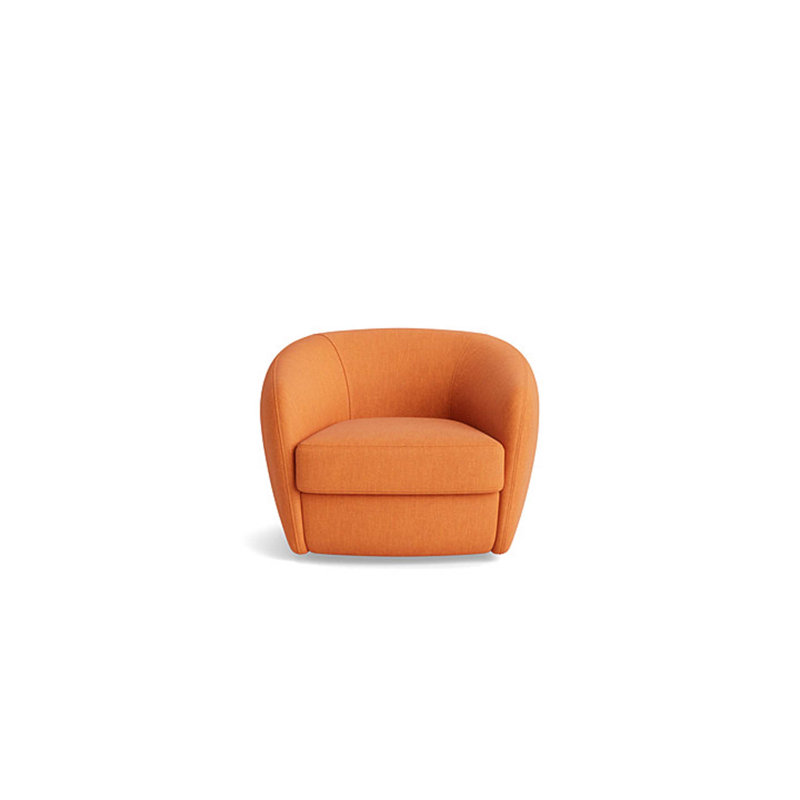 Elaine Swivel Chair, Performance Weave - Carrot
