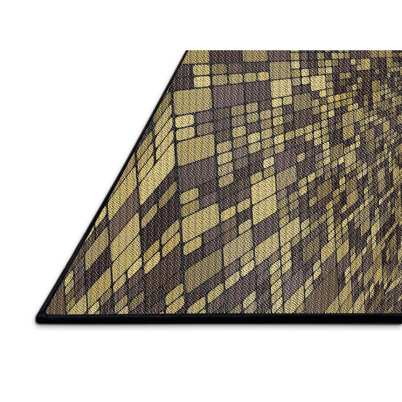 Tapis olive / beige Power Loom, Rectangle 4 pi x 6 pi