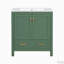 Meuble-lavabo vert 30 po avec lavabo simple