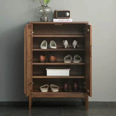 Nouvelle armoire de rangement pour chaussures avec porte de clôture de style chinois