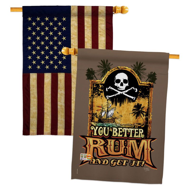 Double Sided 40'' H x 28'' W Polyester House Flag