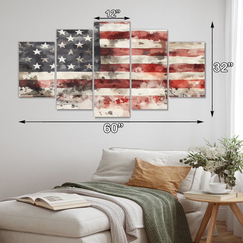 5 pièces, art mural traditionnel pour le salon