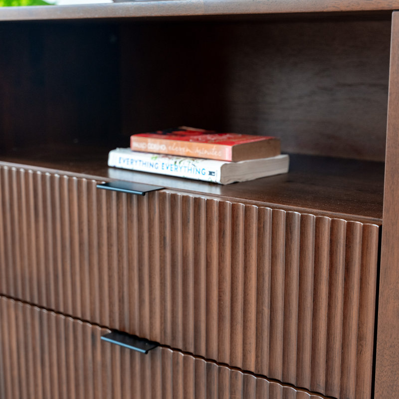 Pliner 31'' W Solid Wood Nightstand