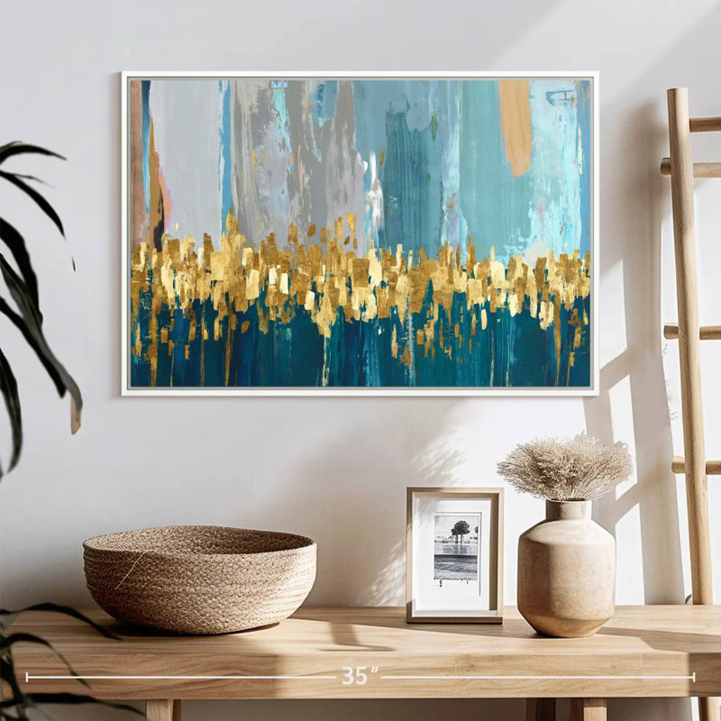 Starlight, Cadre flottant blanc, 25 po x 17 po