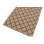 Tapis géométrique beige / noir en laine fabriqué à la main 4 pi x 6 pi 4 po Madee