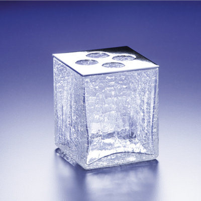 Crackled Toothbrush Holder