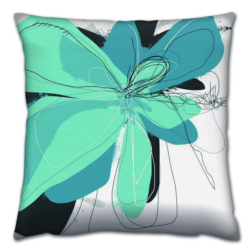 Floral Outdoor Throw Pillow