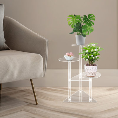 Support pour plante en coin 3 niveaux