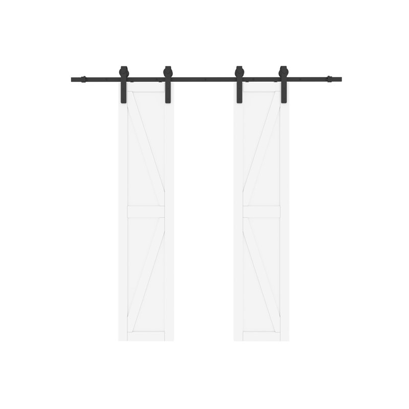 Porte de grange lambrissée préfinie, 36 po x 84 po