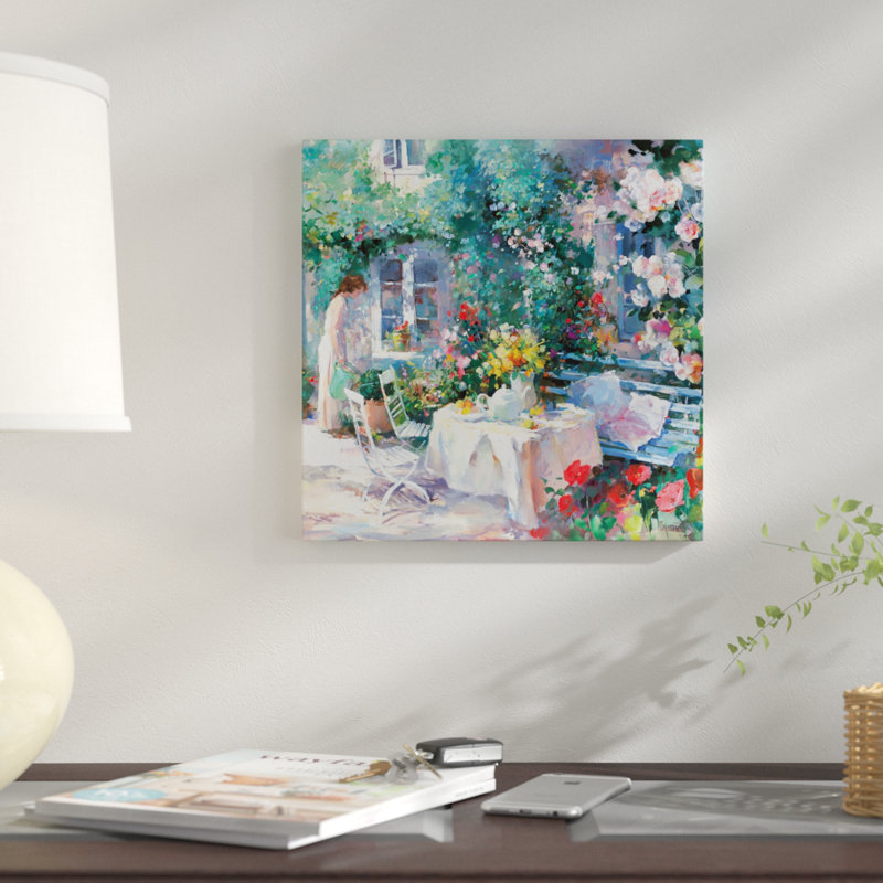 «Romantico Dos», reproduction sur toile, H 26 po x l 26 po x P 1,5 po, Toile tendue, Pas de tapis