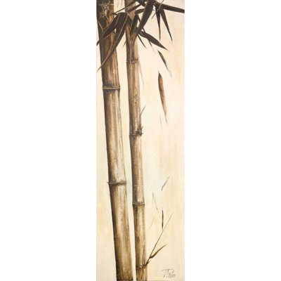 ArtDirect Pinto, Patricia Gallery Wrapped Canvas Art Titled: Sepia Guadua Bamboo I